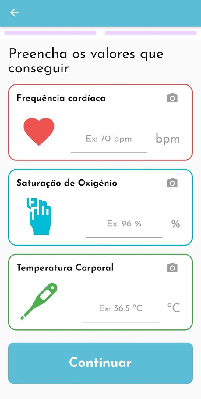 Screenshot of the app